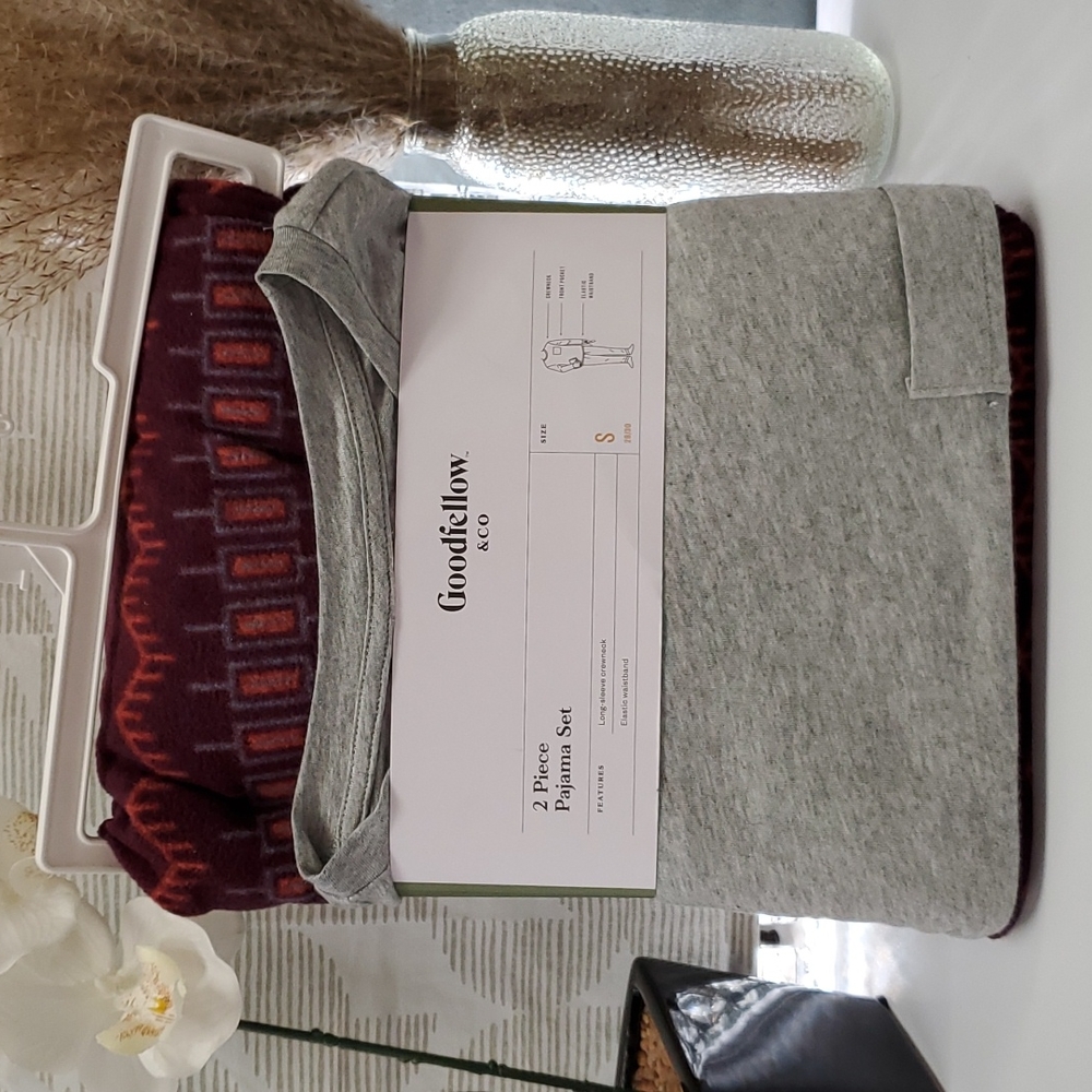 Men's Microfleece Pajama Set - Goodfellow & Co Plum Purple